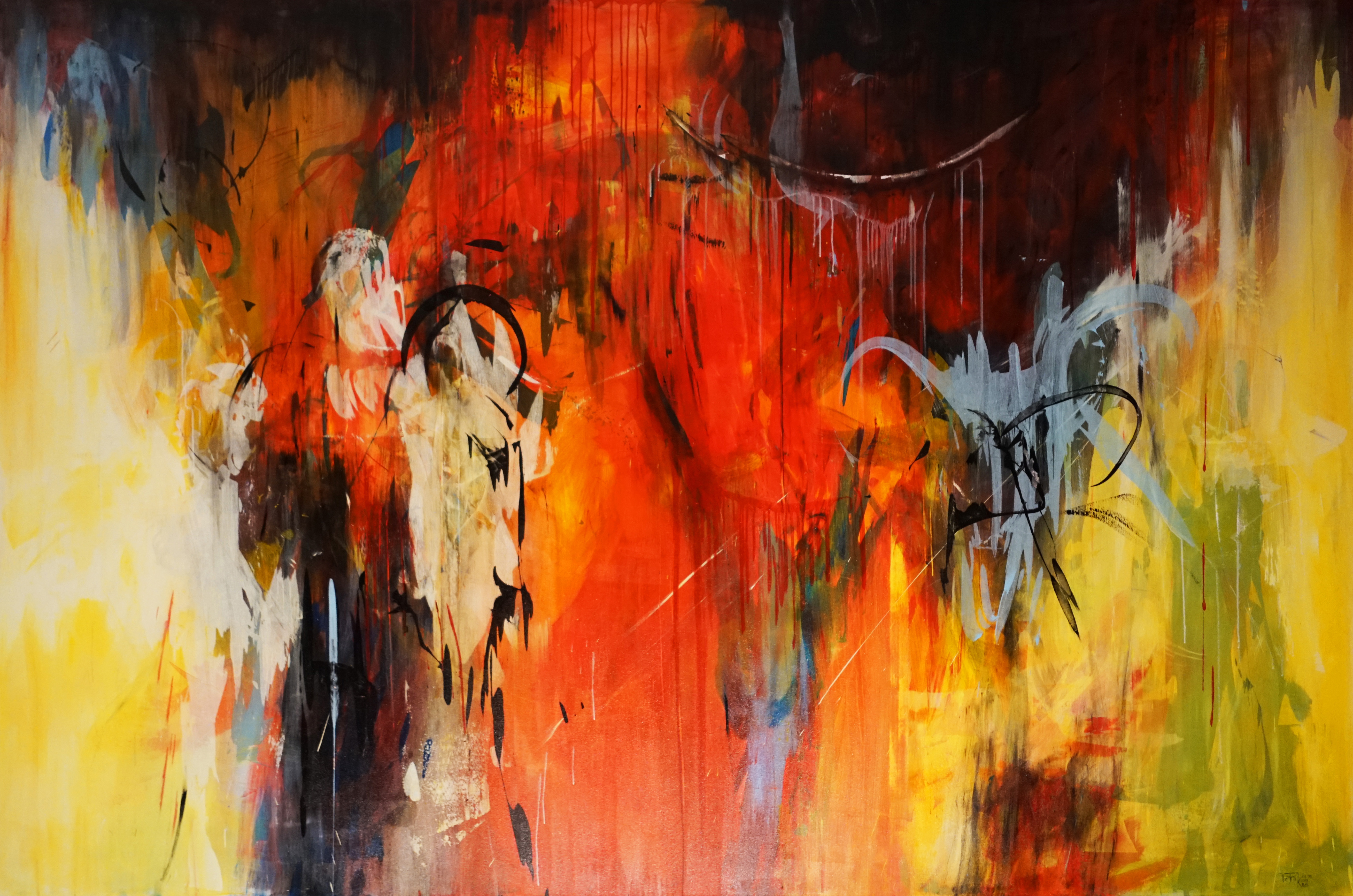 Limbus 200 x 300 x 3,9cm Acryl auf Leinen